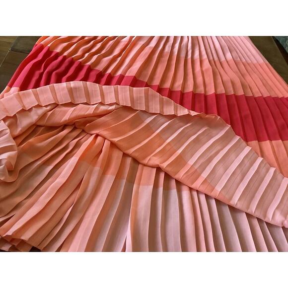 Tommy Hilfiger Spring Summer Long Blouson Maxi Dress Peachy Beachy Preppy Size 6 - Picture 10 of 14